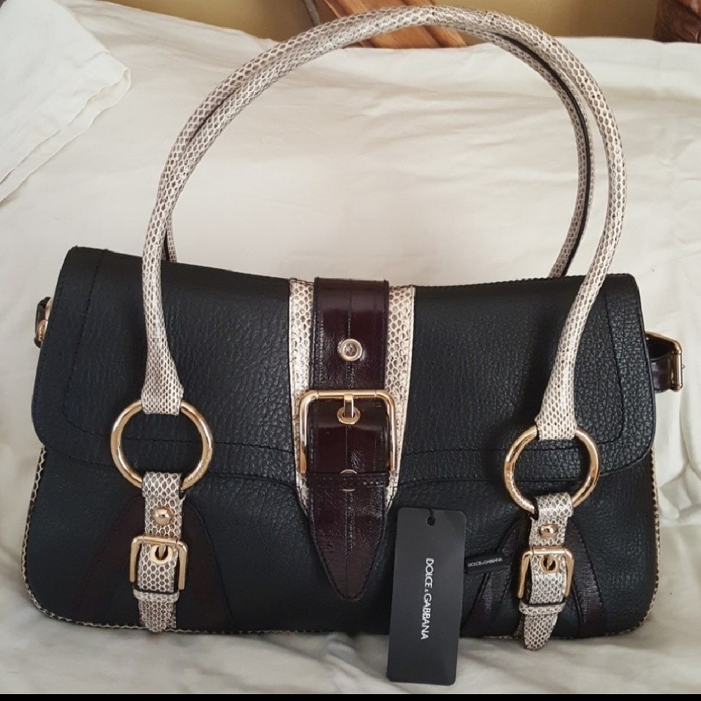 DOLCE AND GABANNA LEATHER HANDBAG